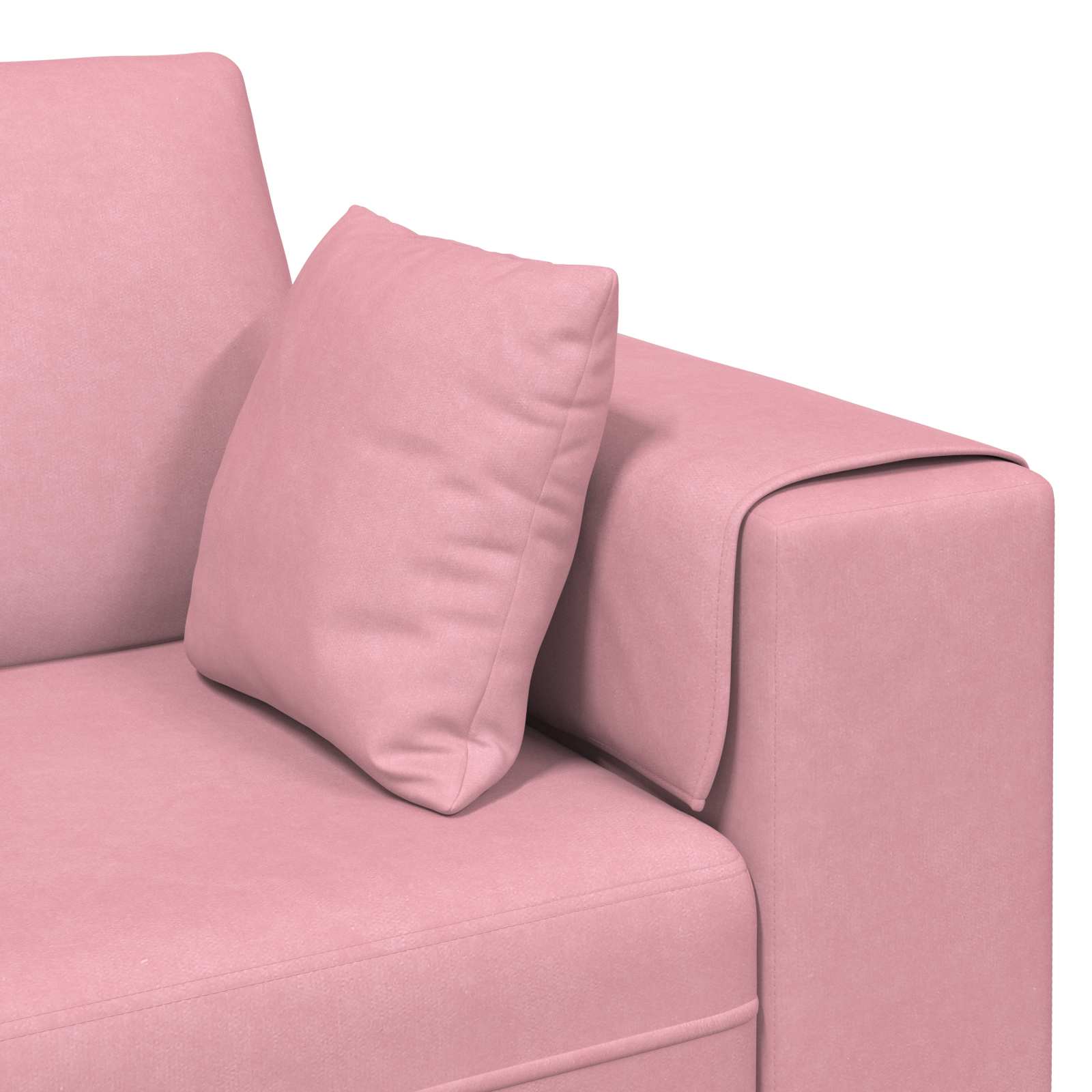 Sofa 3 pcs Rosa 250 x 188 x 76 cm Samt