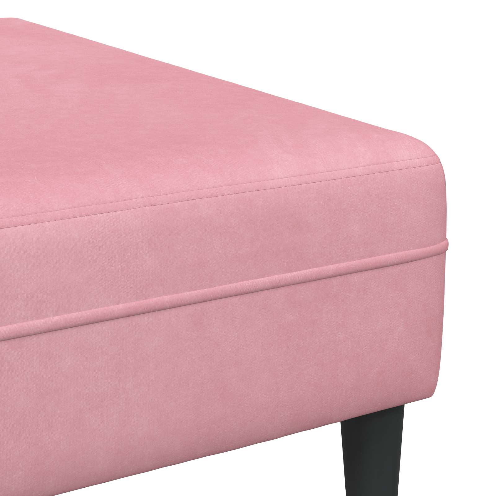 Sofa 3 pcs Rosa 250 x 188 x 76 cm Samt