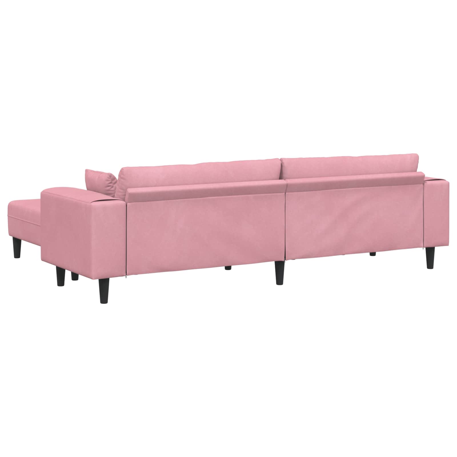 Sofa 3 pcs Rosa 250 x 188 x 76 cm Samt