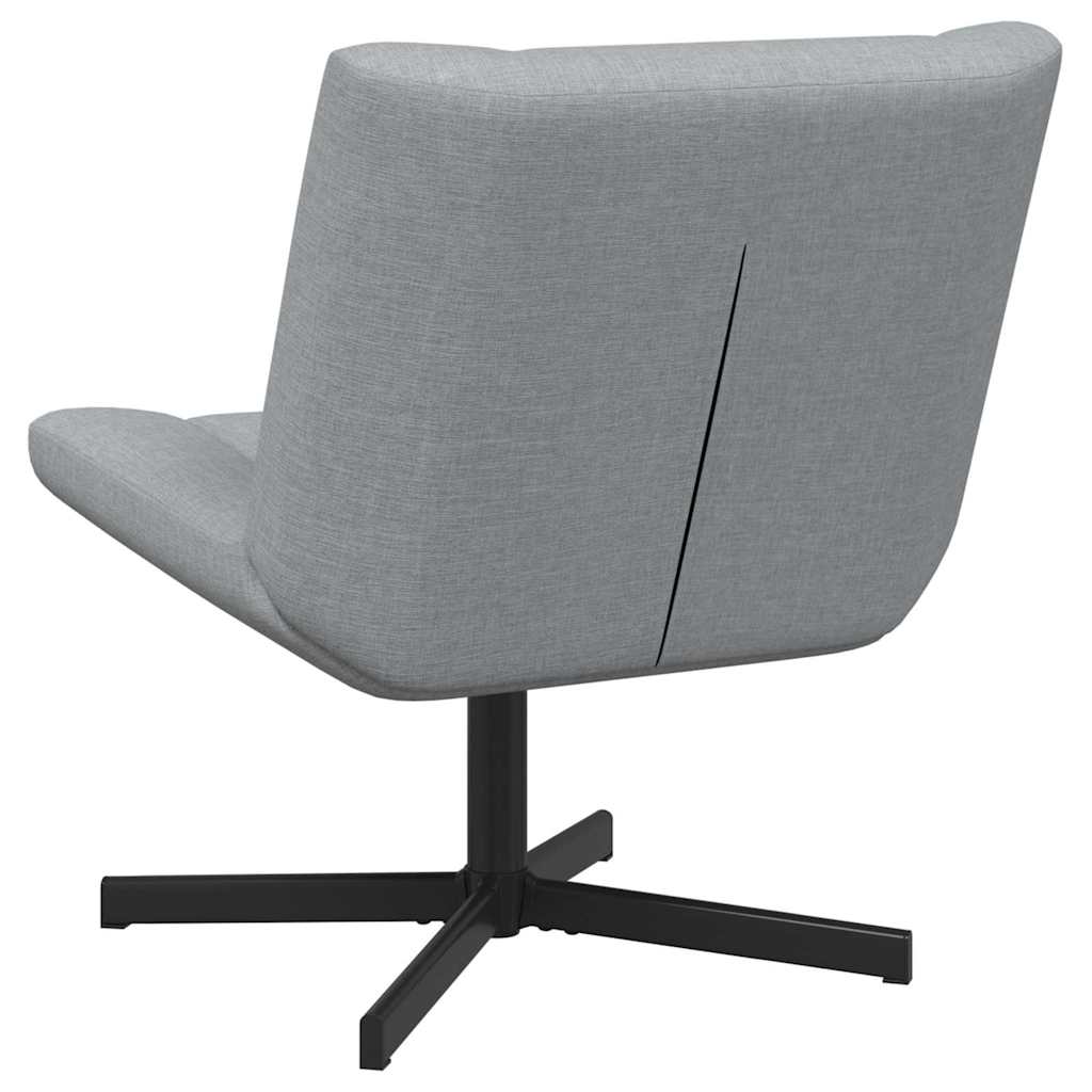 Drehstuhl Hellgrau 63 x 75 x 76 cm Stoff