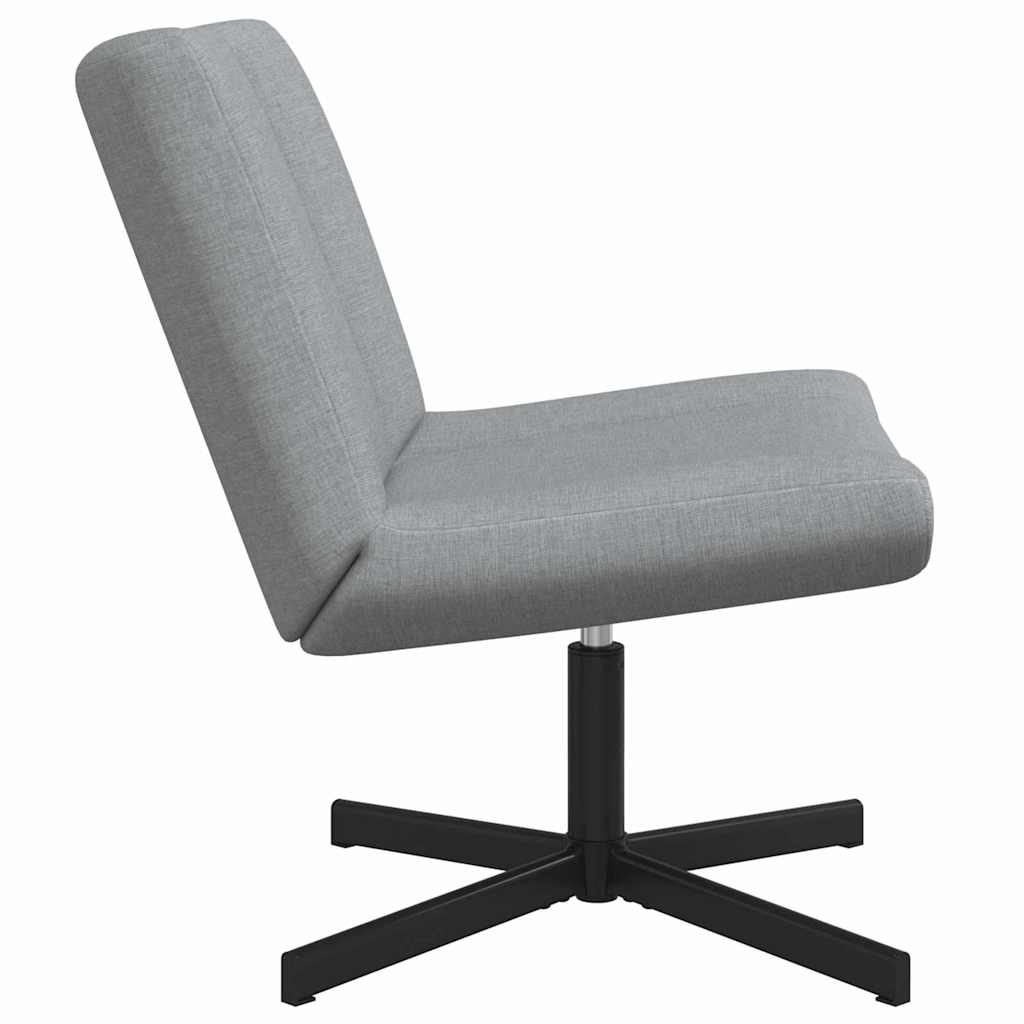 Drehstuhl Hellgrau 63 x 75 x 76 cm Stoff