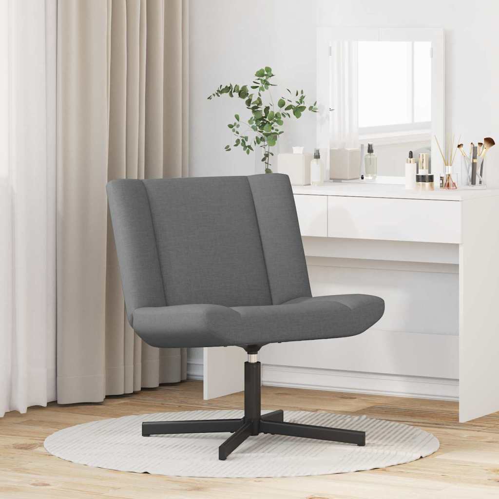 Drehstuhl Dunkelgrau 63 x 75 x 76 cm Stoff