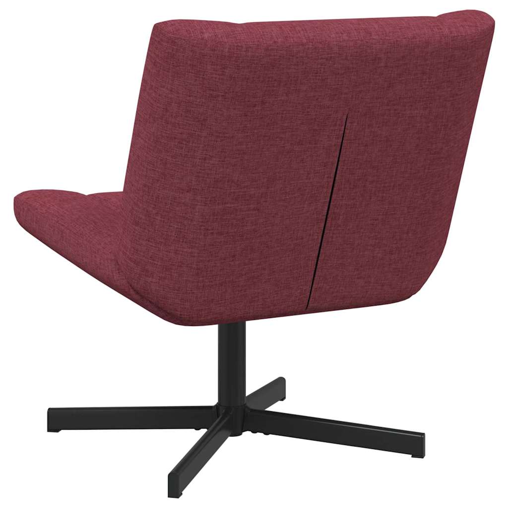 Drehstuhl Weinrot 63 x 75 x 76 cm Stoff