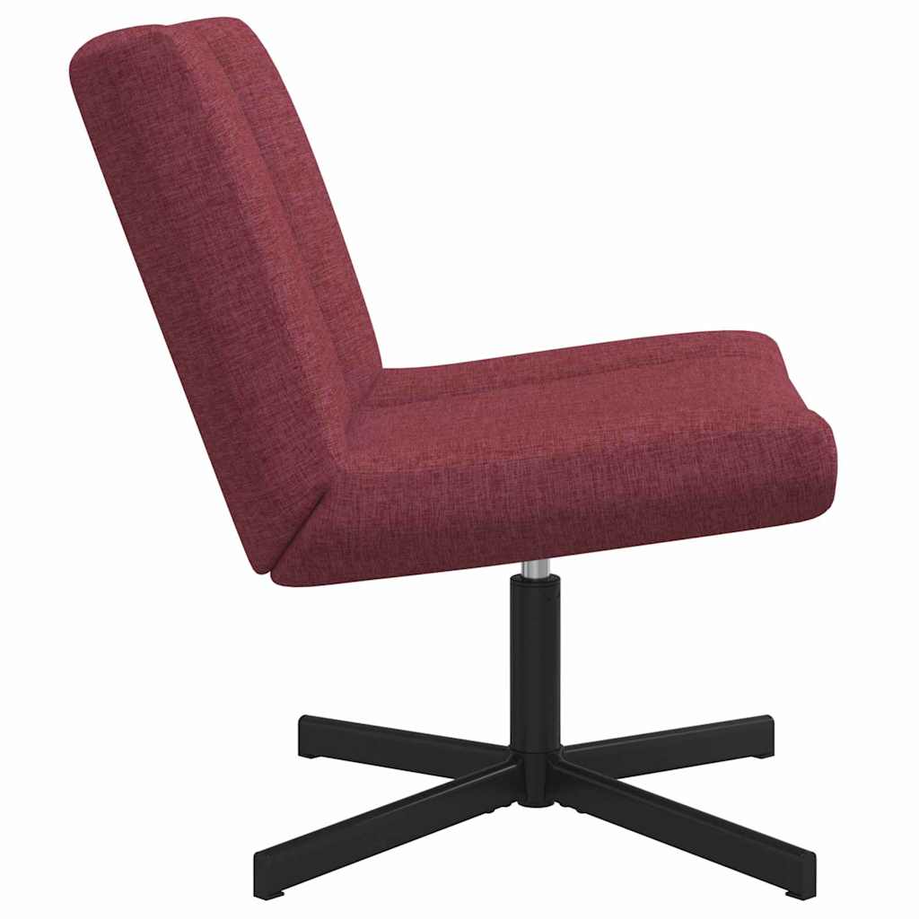 Drehstuhl Weinrot 63 x 75 x 76 cm Stoff
