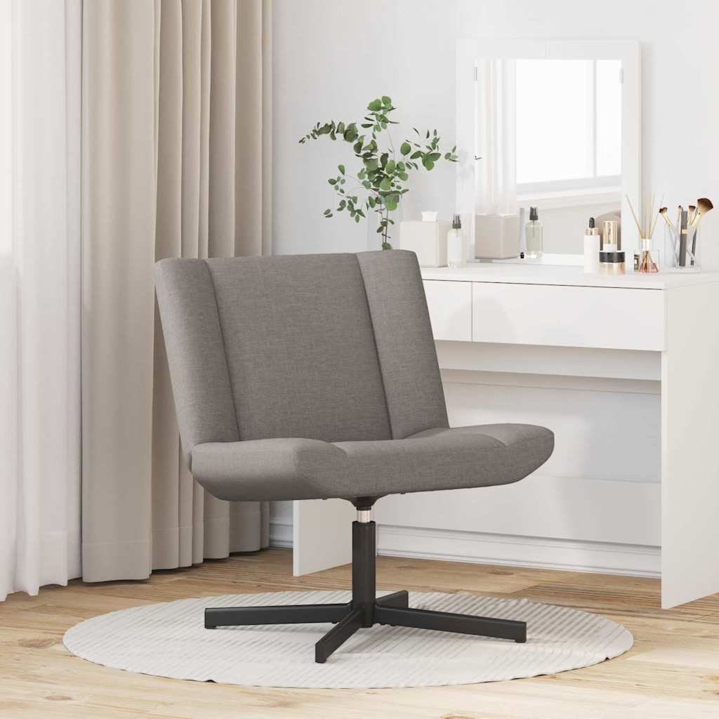 Drehstuhl Taupe 63 x 75 x 76 cm Stoff