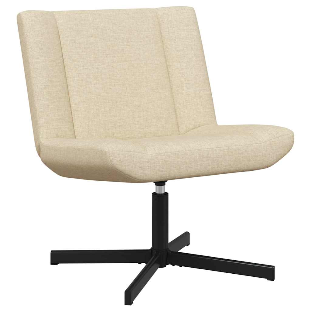 Drehstuhl Creme 63 x 75 x 76 cm Stoff