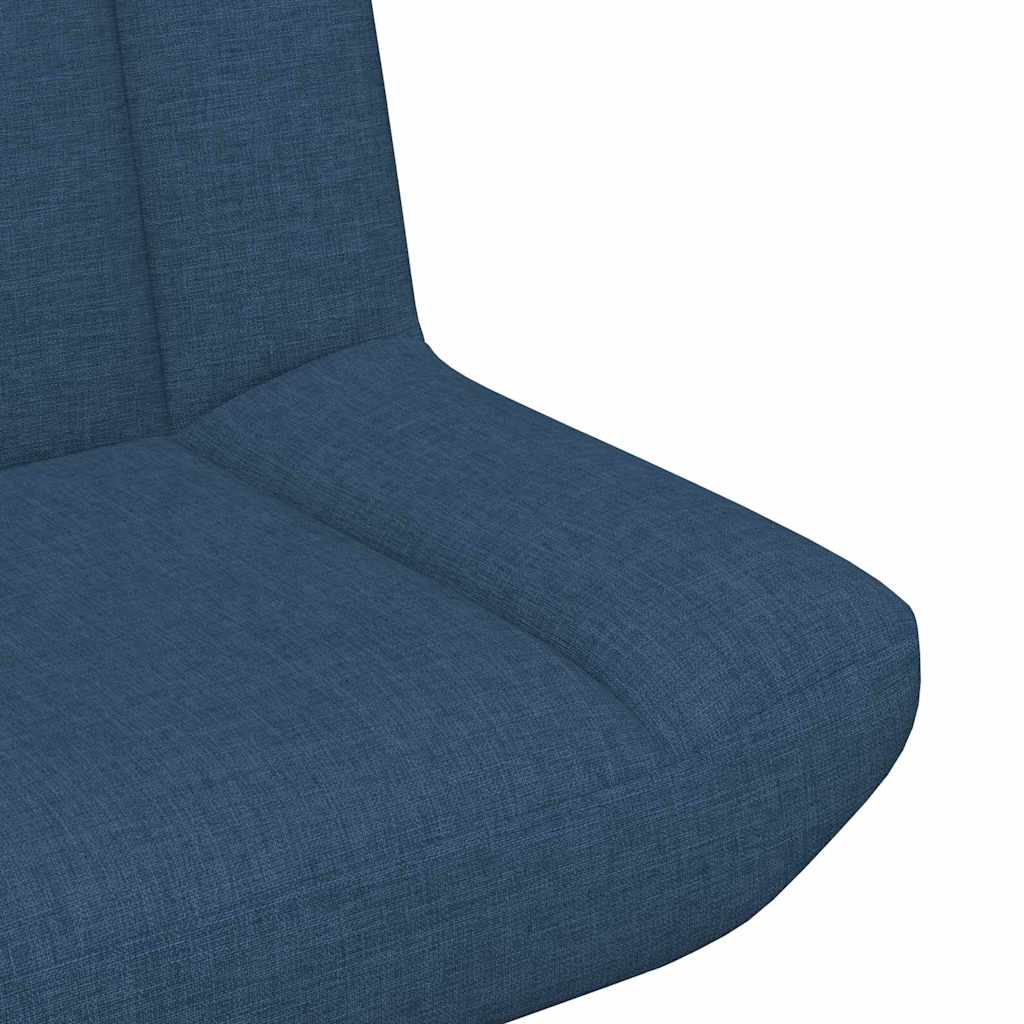 Drehstuhl Blau 63 x 75 x 76 cm Stoff