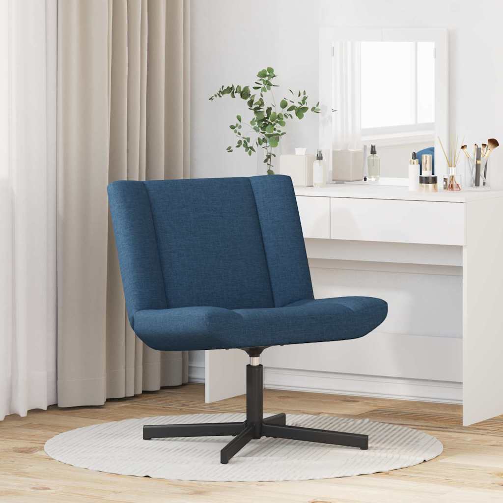 Drehstuhl Blau 63 x 75 x 76 cm Stoff
