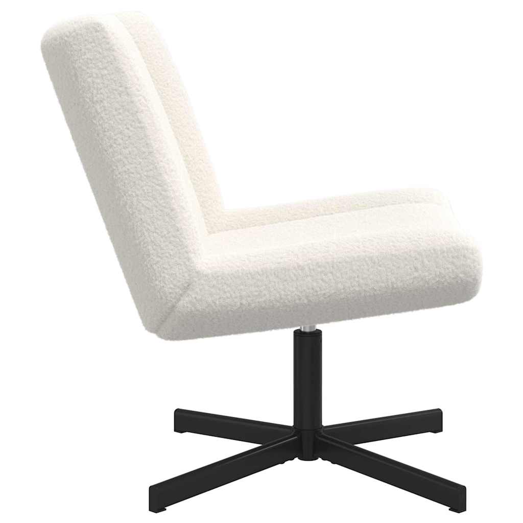 Drehstuhl Creme 63 x 75 x 76 cm Schafsleder