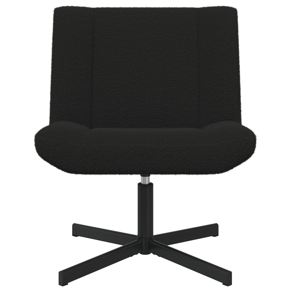 Drehstuhl Schwarz 63 x 75 x 76 cm Schafsleder