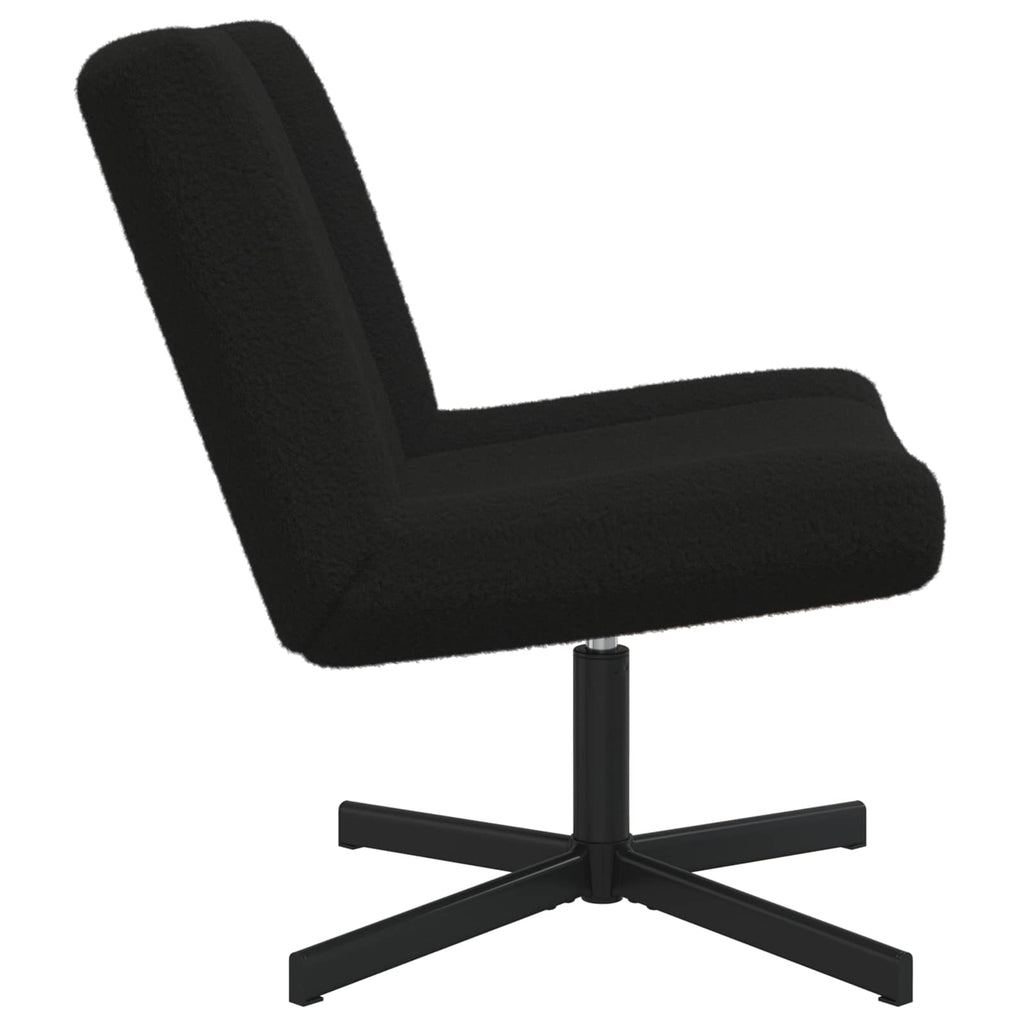 Drehstuhl Schwarz 63 x 75 x 76 cm Schafsleder