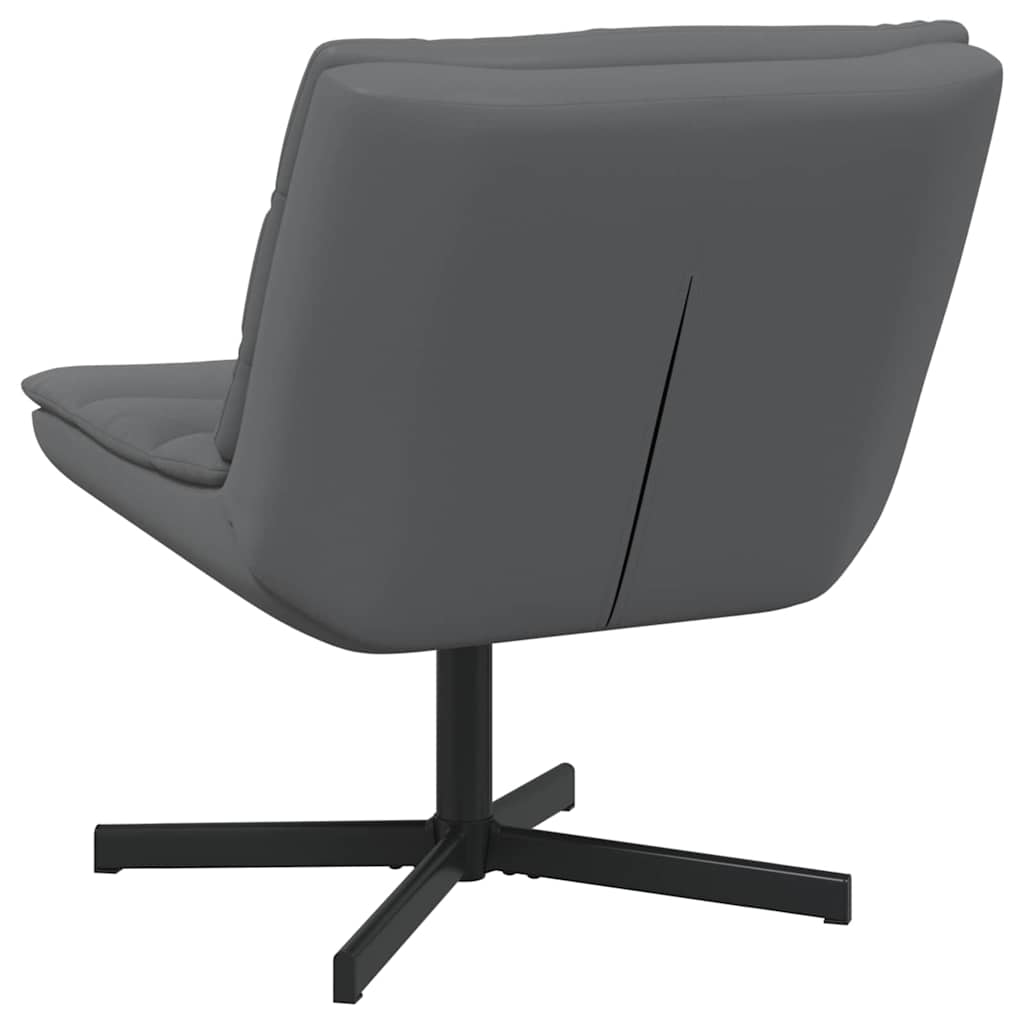 Drehstuhl Grau 63 x 75 x 76 cm Kunstleder