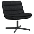 Drehstuhl Schwarz 63 x 75 x 76 cm Glänzendes PU