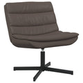 Drehstuhl Braun 63 x 75 x 76 cm Glänzendes PU