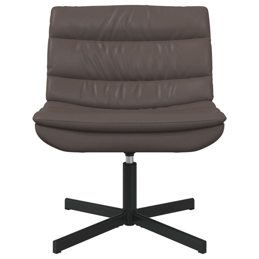 Drehstuhl Braun 63 x 75 x 76 cm Glänzendes PU