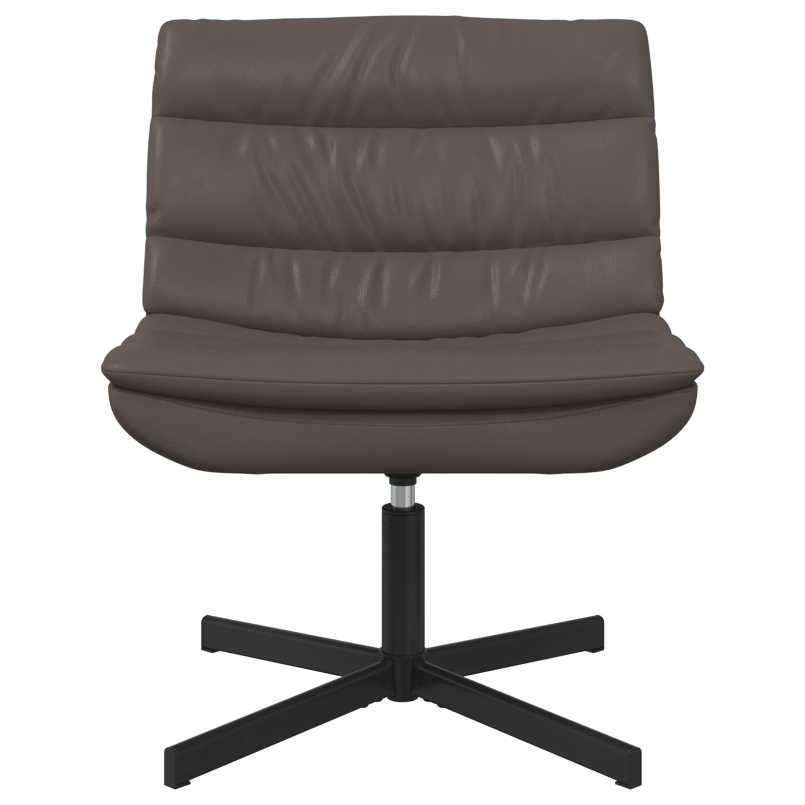 Drehstuhl Braun 63 x 75 x 76 cm Glänzendes PU