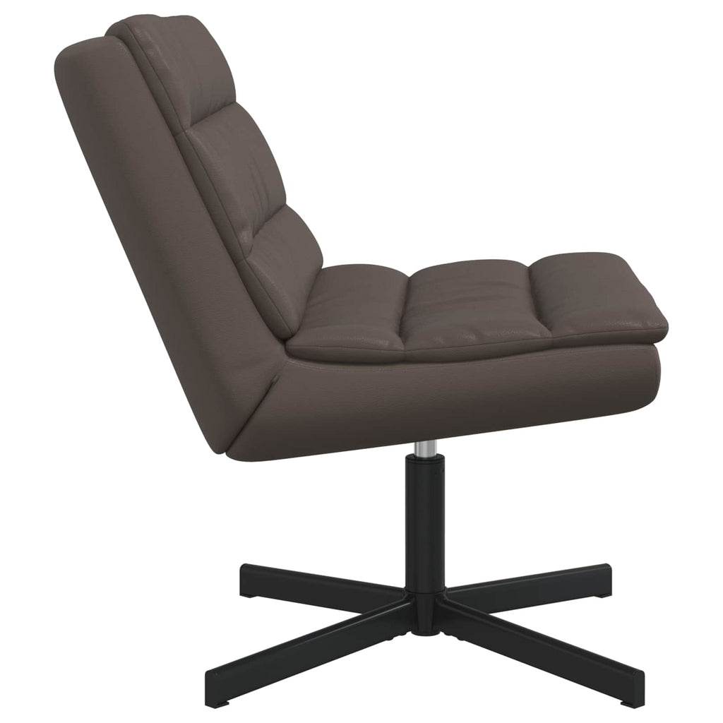 Drehstuhl Braun 63 x 75 x 76 cm Glänzendes PU