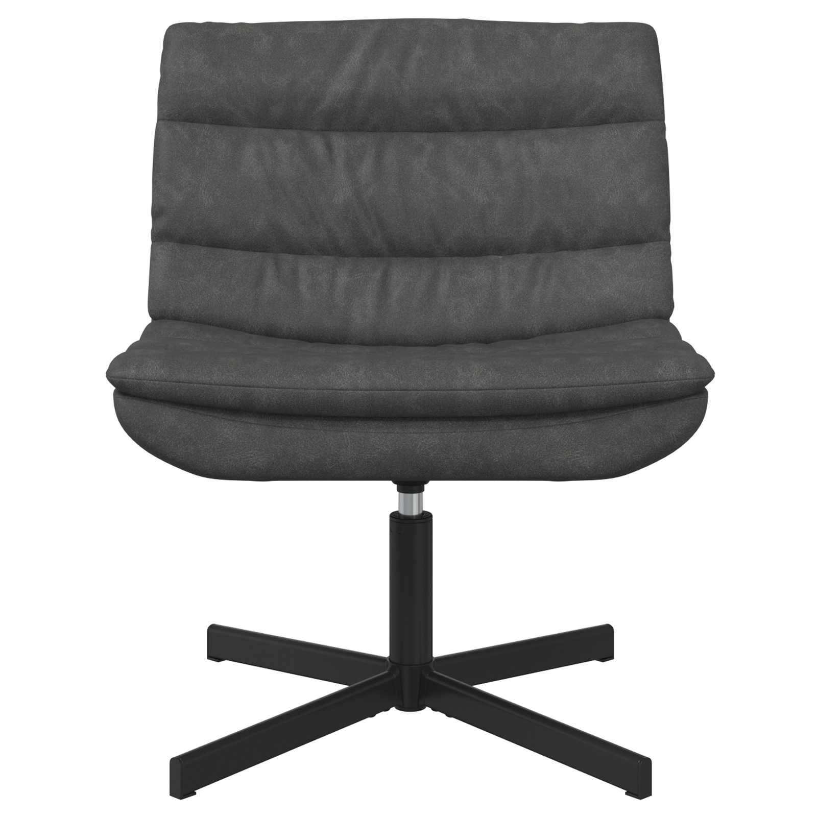 Drehstuhl Schwarz 63 x 75 x 76 cm Antikes PU