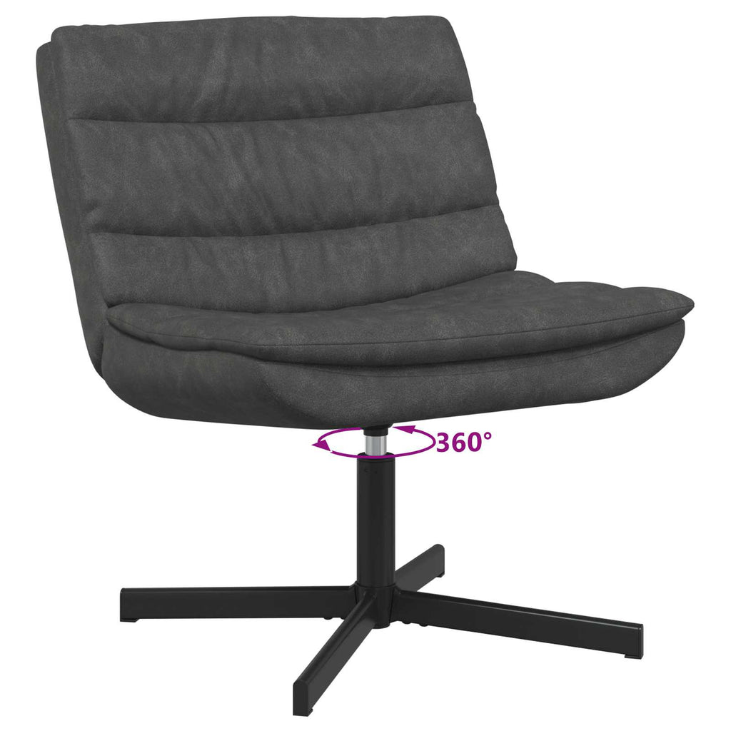 Drehstuhl Schwarz 63 x 75 x 76 cm Antikes PU