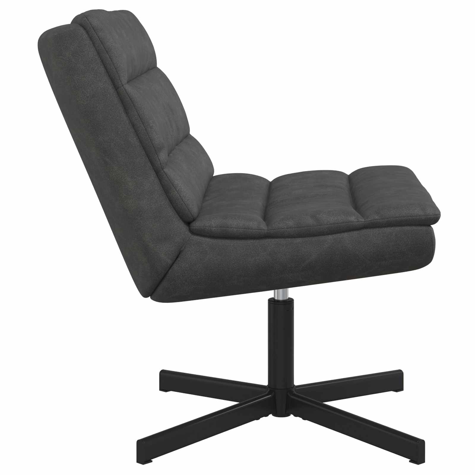 Drehstuhl Schwarz 63 x 75 x 76 cm Antikes PU