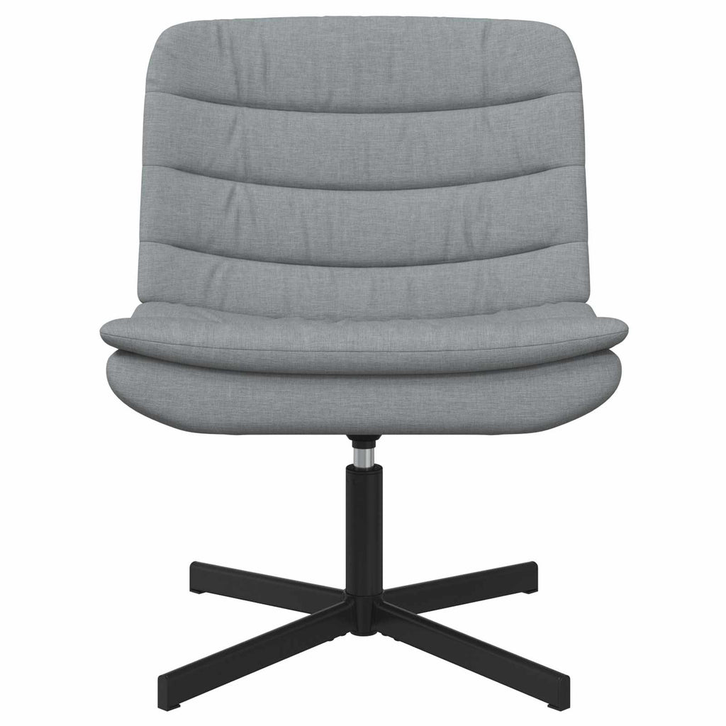 Drehstuhl Hellgrau 63 x 75 x 76 cm Stoff
