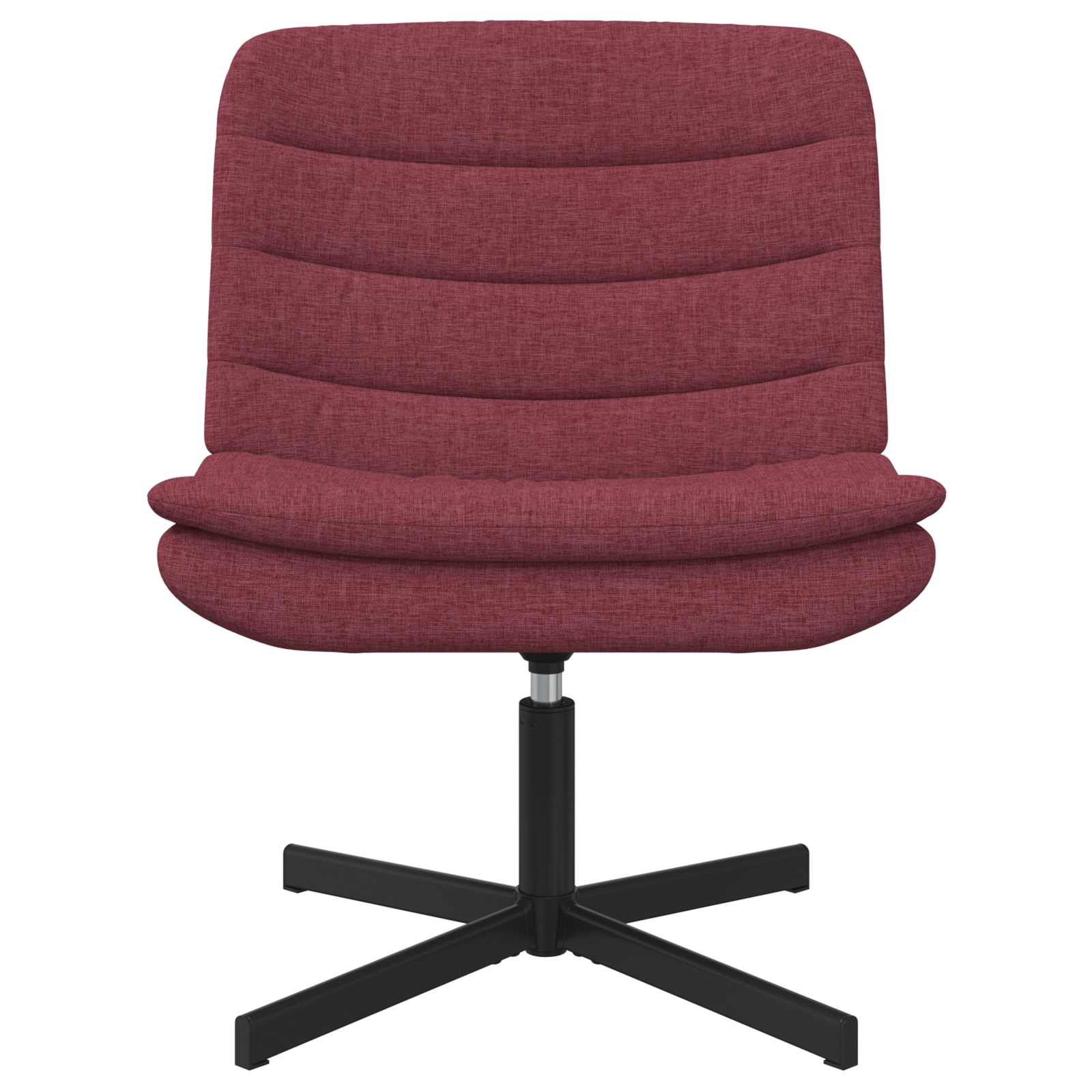 Drehstuhl Weinrot 63 x 75 x 76 cm Stoff