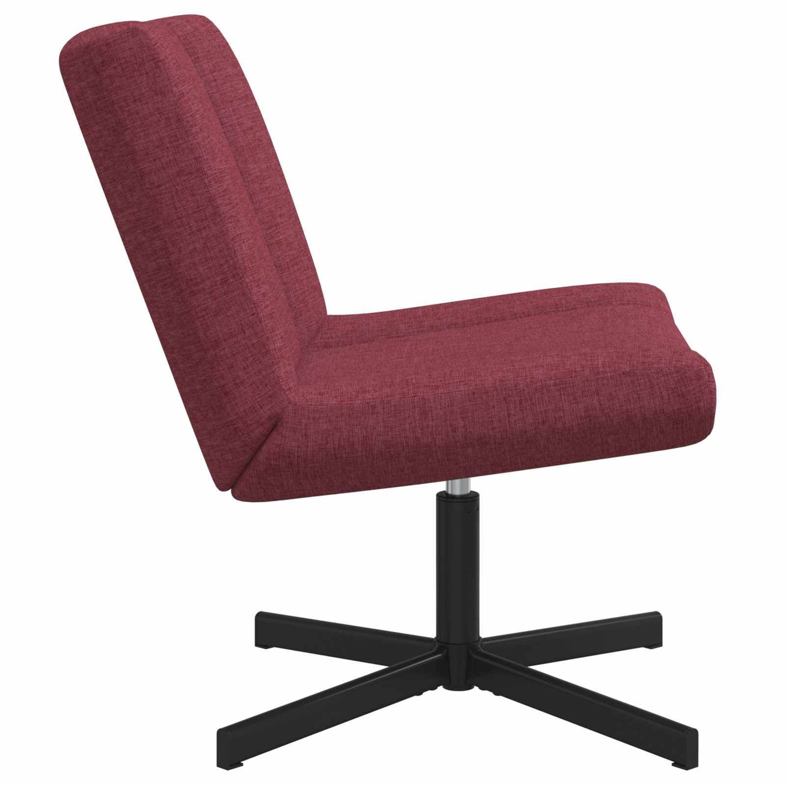 Drehstuhl Weinrot 63 x 75 x 76 cm Stoff