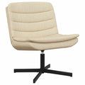 Drehstuhl Creme 63 x 75 x 76 cm Stoff