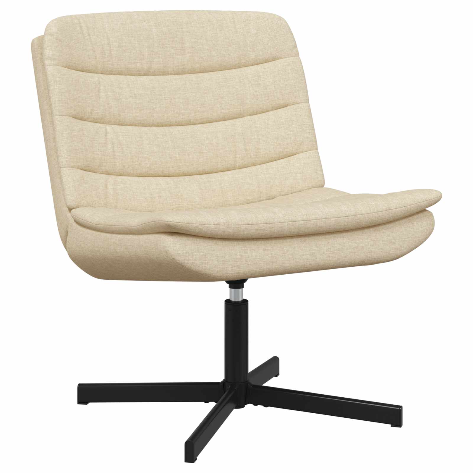 Drehstuhl Creme 63 x 75 x 76 cm Stoff