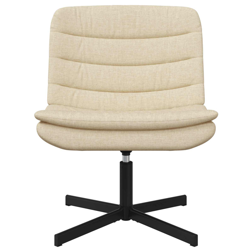 Drehstuhl Creme 63 x 75 x 76 cm Stoff