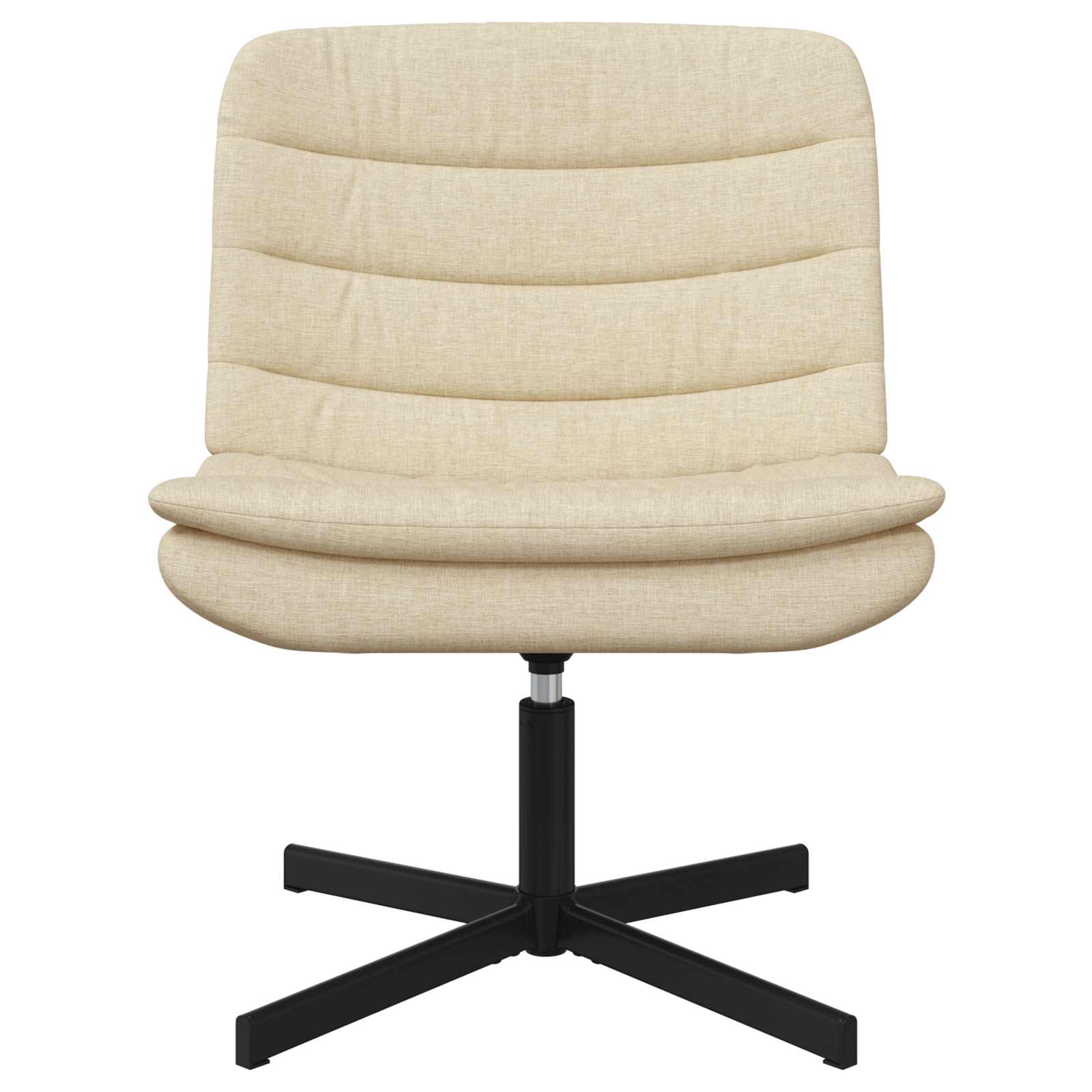 Drehstuhl Creme 63 x 75 x 76 cm Stoff