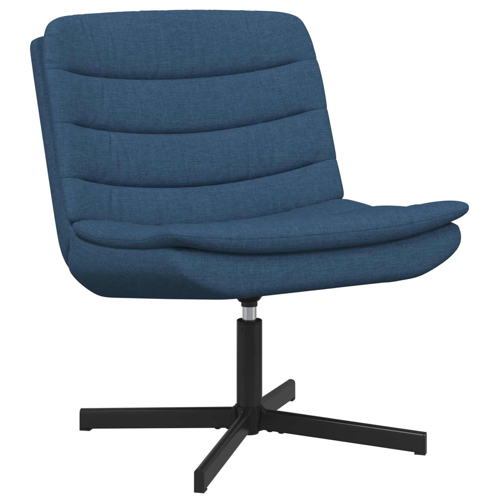 Drehstuhl Blau 63 x 75 x 76 cm Stoff
