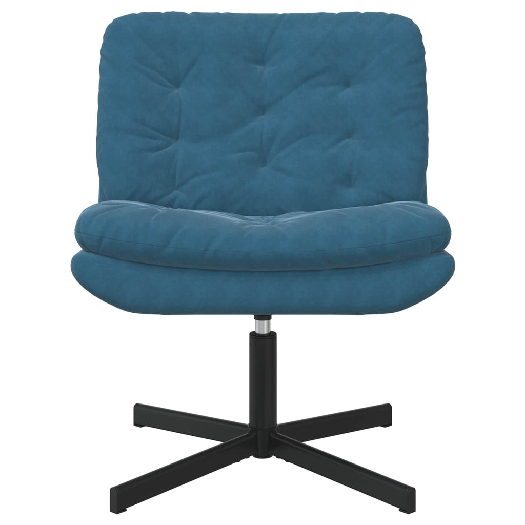 Drehender Entspannungsstuhl Blau 63 x 75 x 76 cm Samt