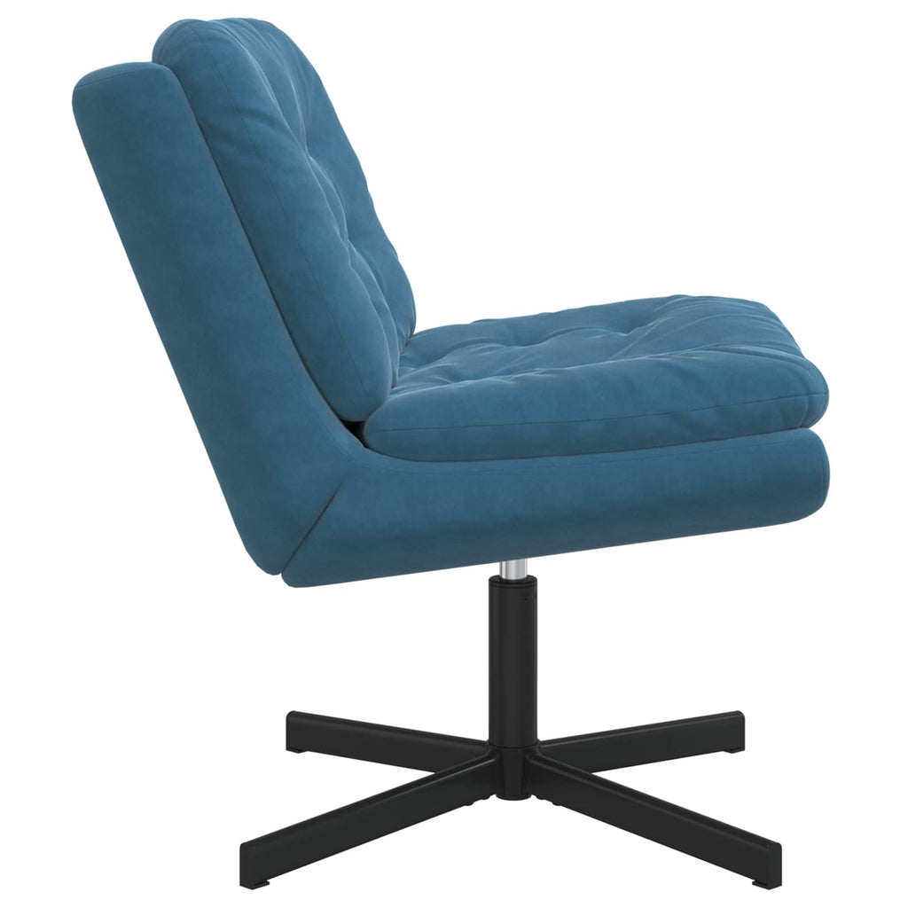 Drehender Entspannungsstuhl Blau 63 x 75 x 76 cm Samt