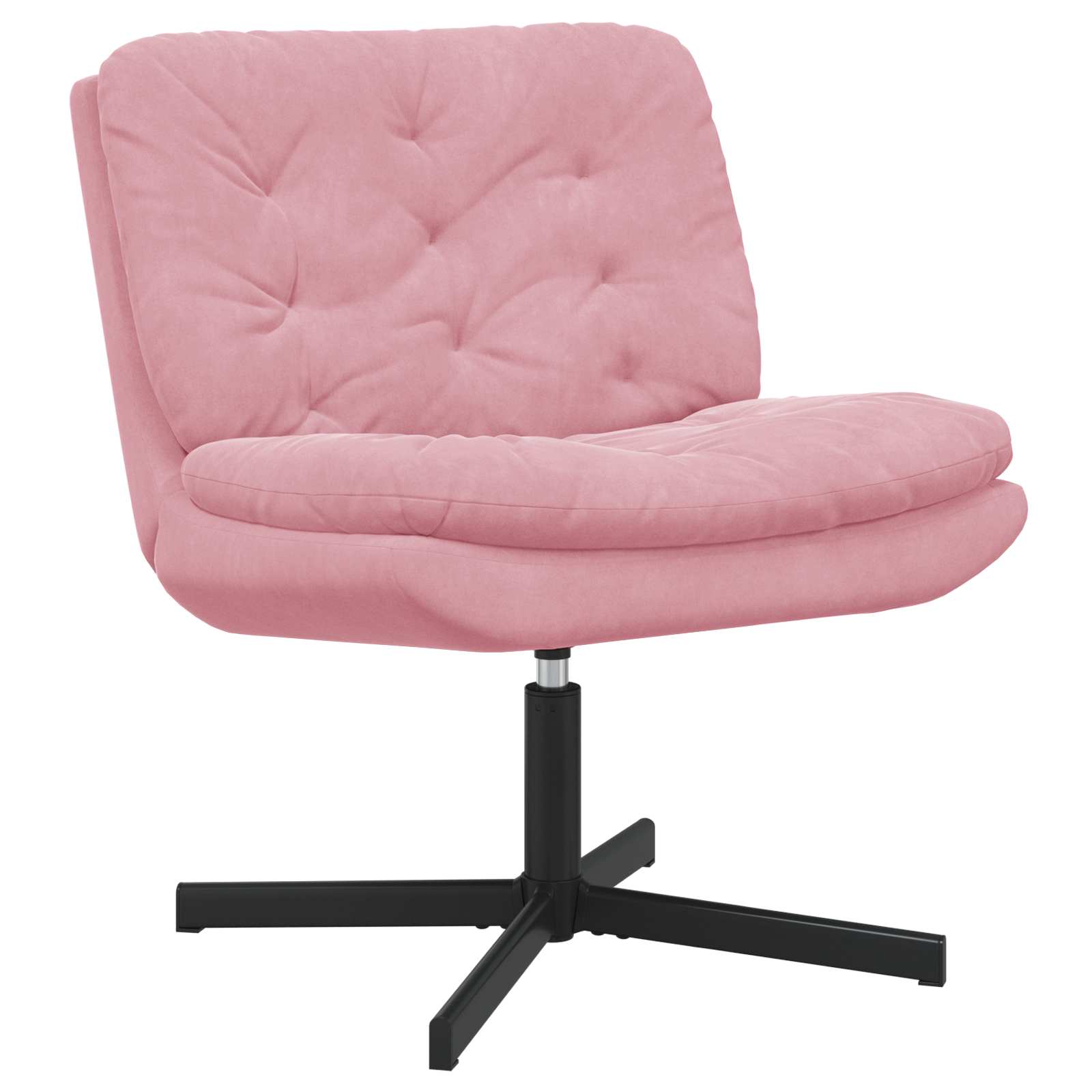 Drehender Entspannungsstuhl Rosa 63 x 75 x 76 cm Samt