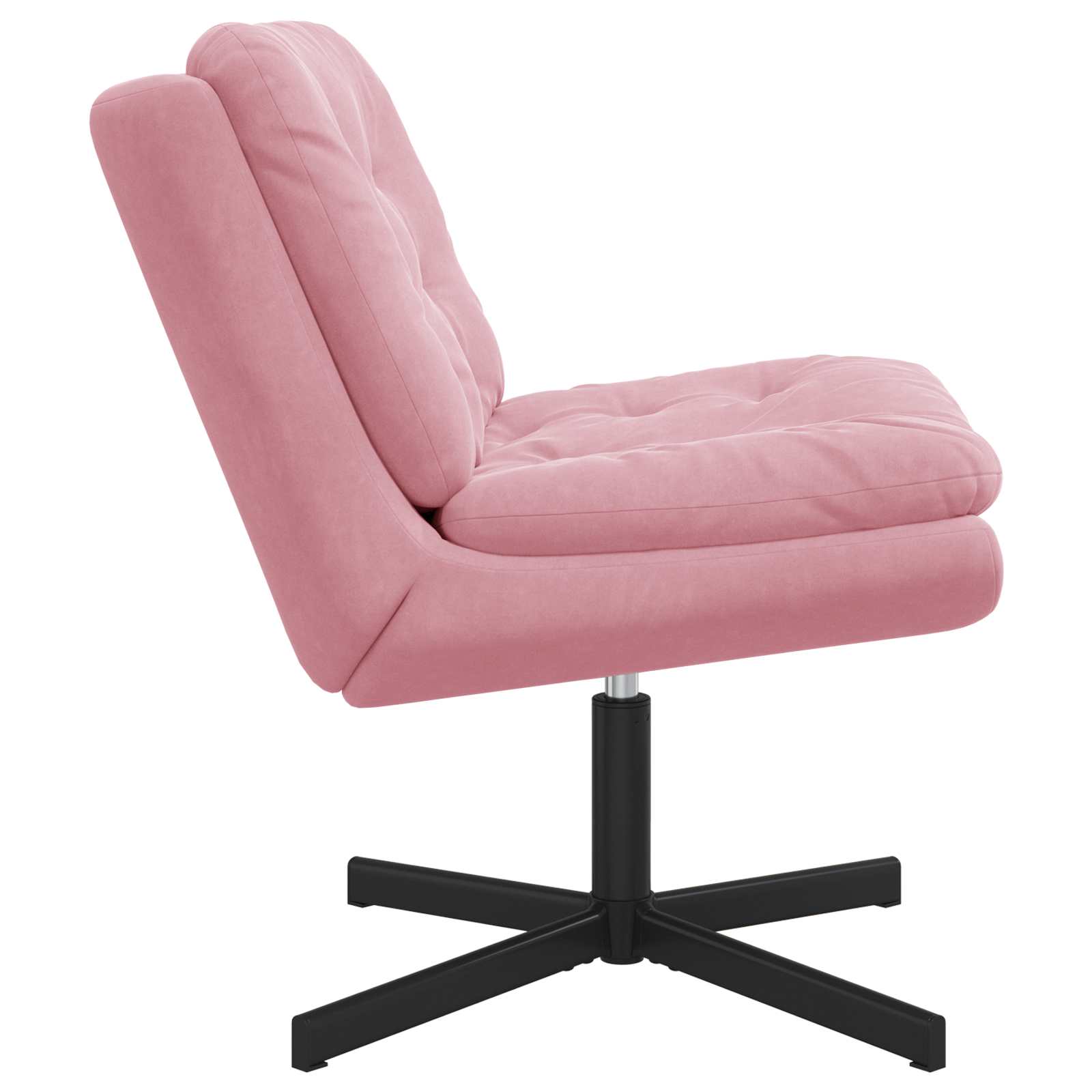 Drehender Entspannungsstuhl Rosa 63 x 75 x 76 cm Samt