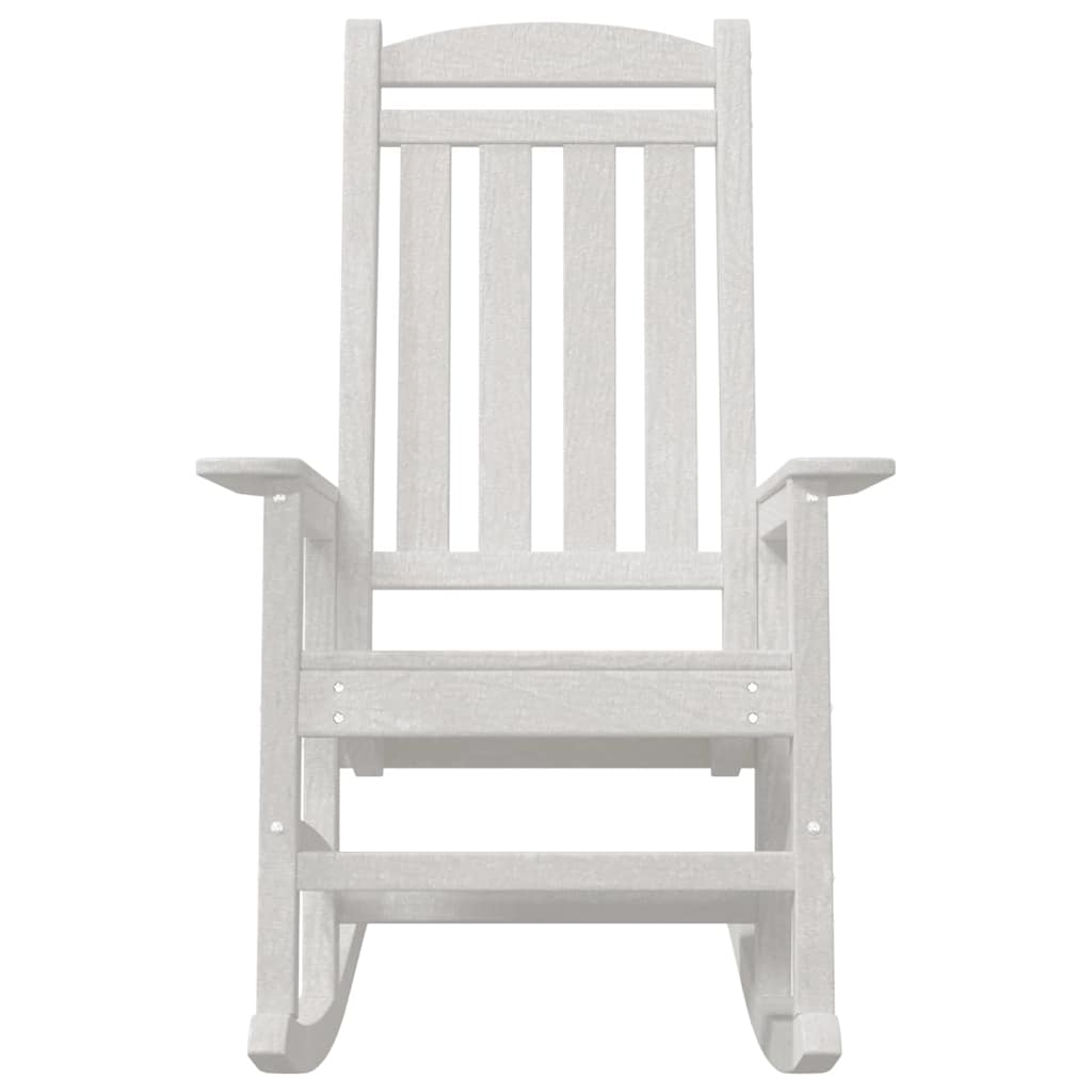 Schaukelstuhl 2 pcs Weiß 92 x 70 x 108 cm Polyethylen