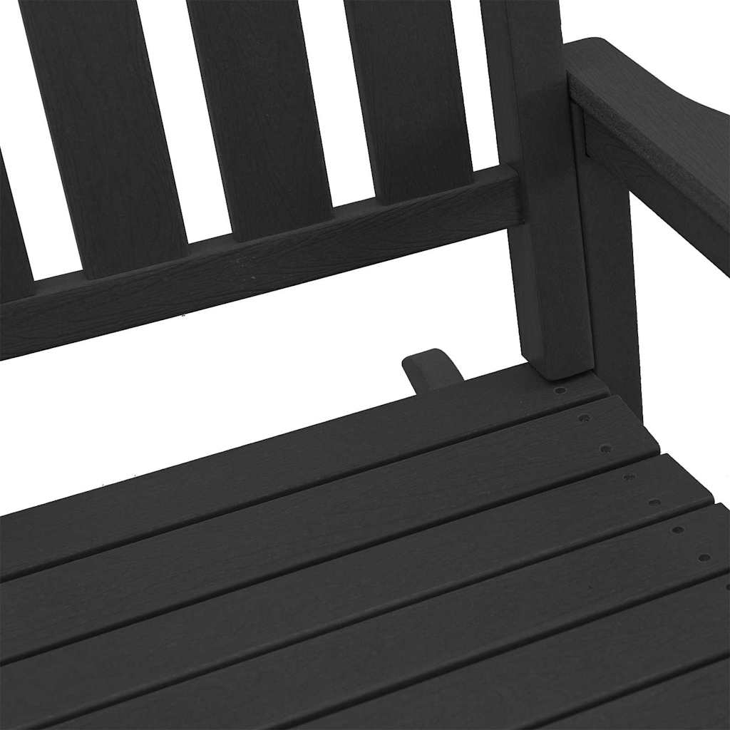 Schaukelstuhl 2 pcs Schwarz 92 x 70 x 108 cm Polyethylen
