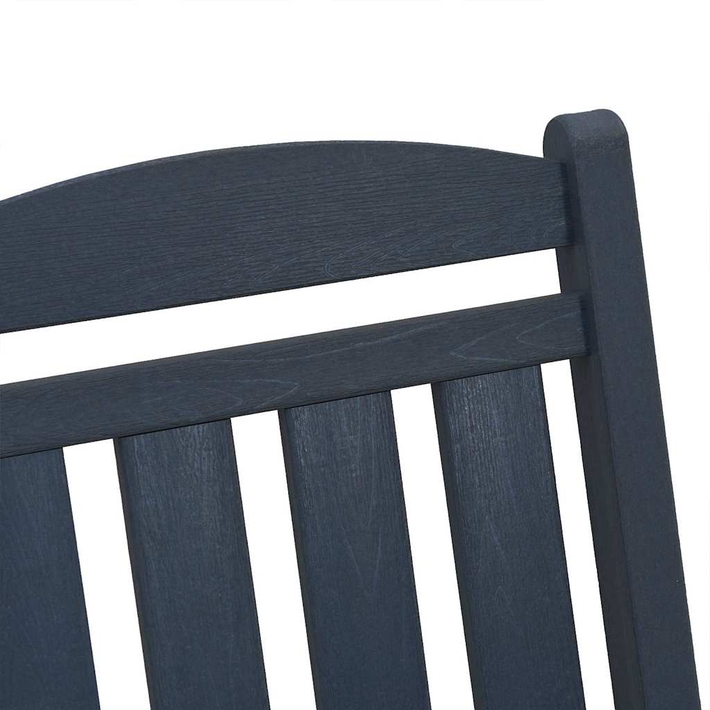 Schaukelstuhl 3 pcs Marineblau Polyethylen