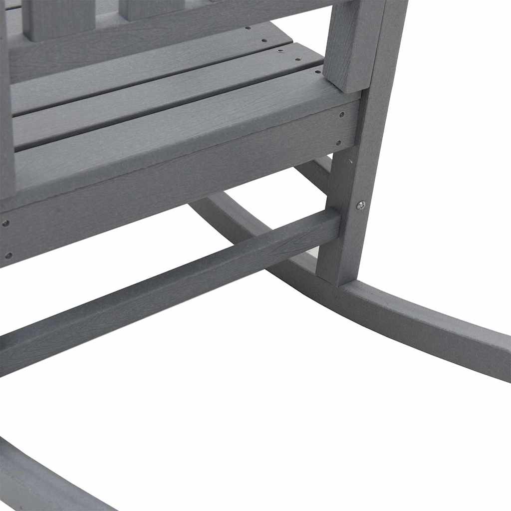 Schaukelstuhl 3 pcs Hellgrau Polyethylen