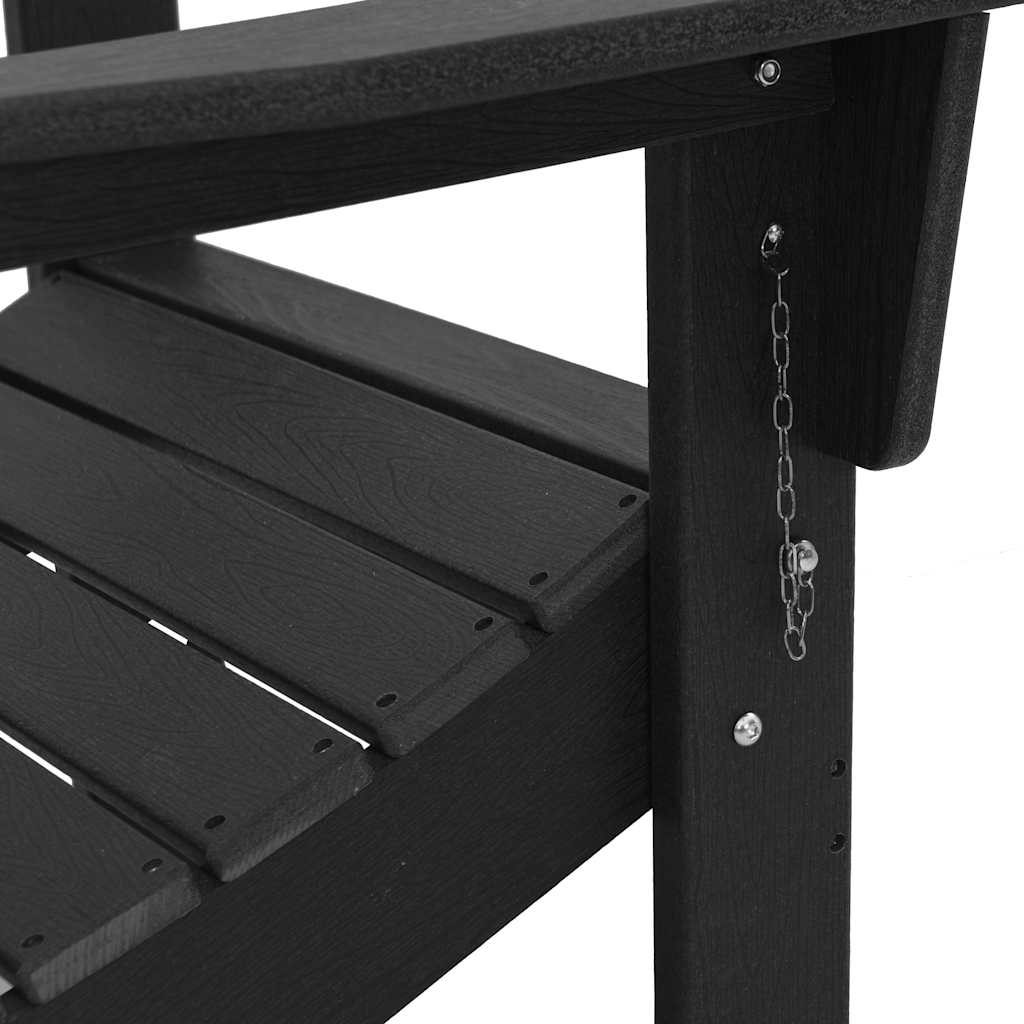Gartenstuhl 2 pcs Schwarz 80,5 x 74,5 x 92 cm Polyethylen
