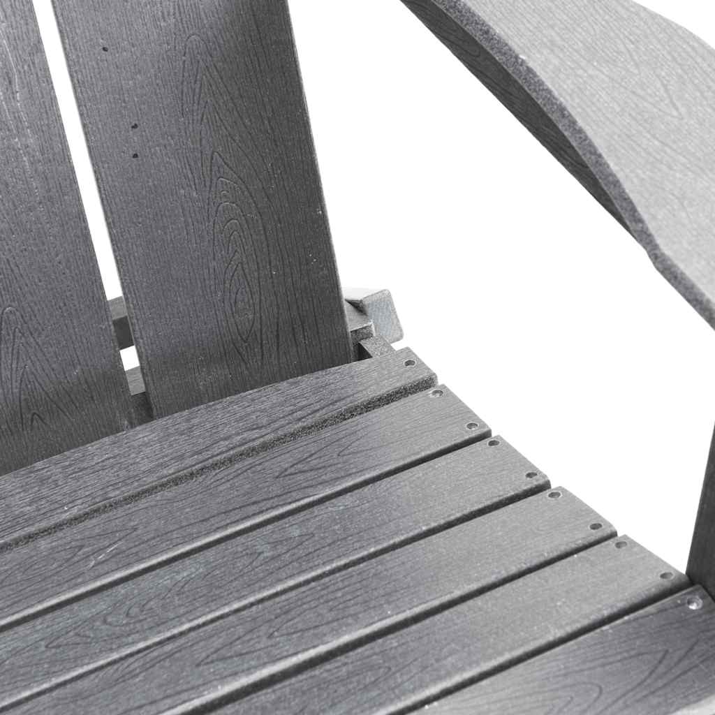 Gartenstuhl 2 pcs Hellgrau 80,5 x 74,5 x 92 cm Polyethylen