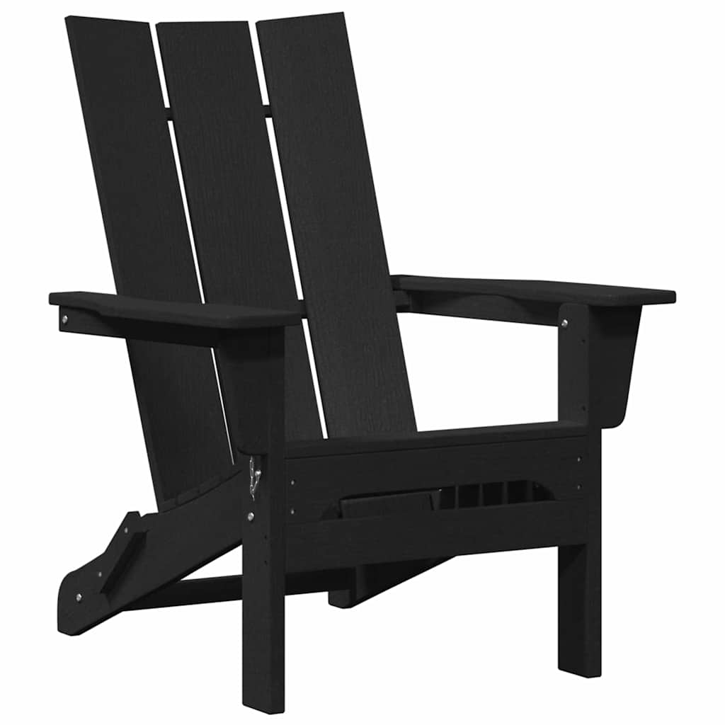 Gartenstuhl 3 pcs Schwarz 80,5 x 74,5 x 92 cm Polyethylen