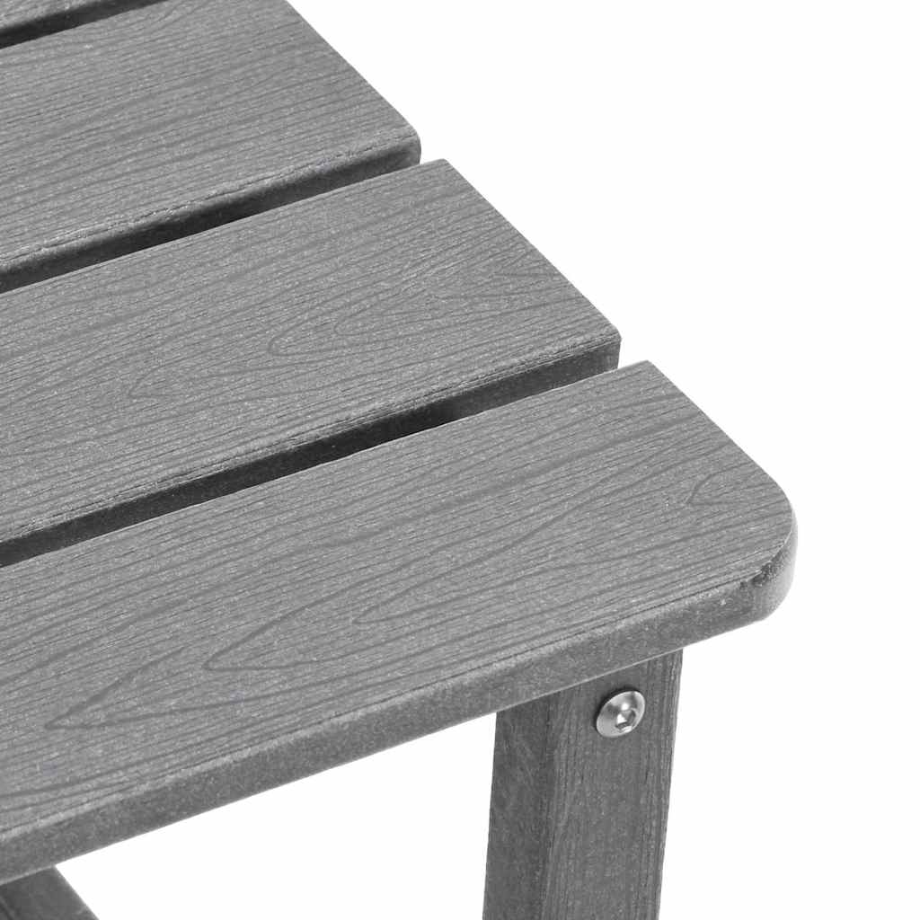 Gartenstuhl 3 pcs Hellgrau 80,5 x 74,5 x 92 cm Polyethylen