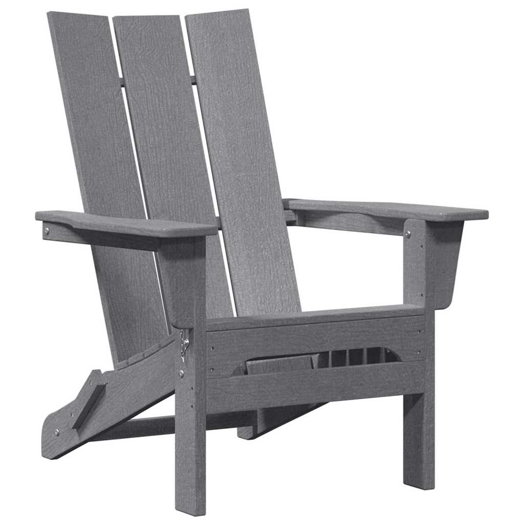 Gartenstuhl 3 pcs Hellgrau 80,5 x 74,5 x 92 cm Polyethylen