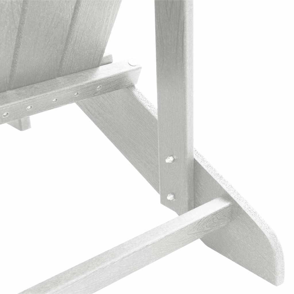 Gartenstuhl 3 pcs Weiß Polyethylen