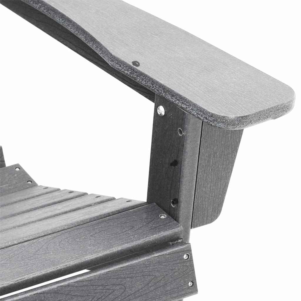 Gartenstuhl 3 pcs Hellgrau Polyethylen