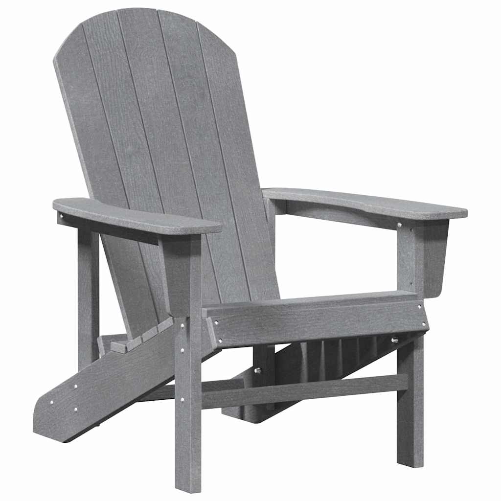 Gartenstuhl 3 pcs Hellgrau Polyethylen