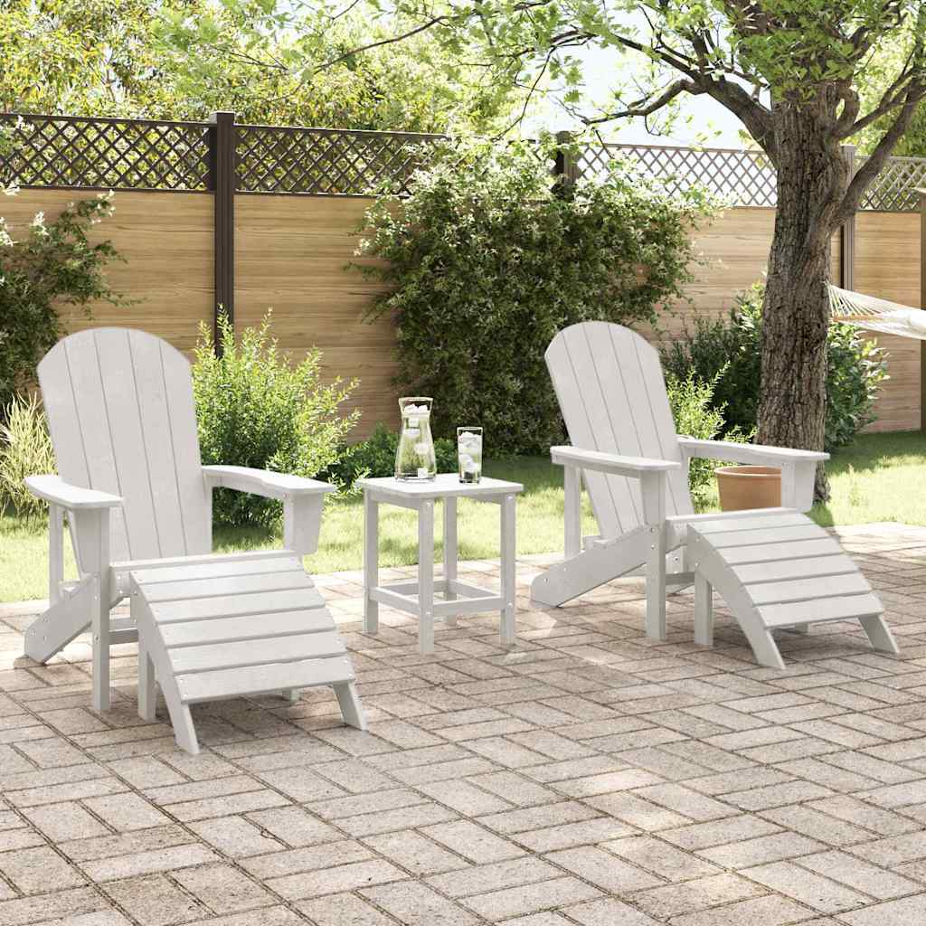 Gartenstuhl 2 pcs Weiß 83 x 74 x 92 cm Polyethylen