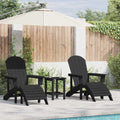Gartenstuhl 2 pcs Schwarz 83 x 74 x 92 cm Polyethylen
